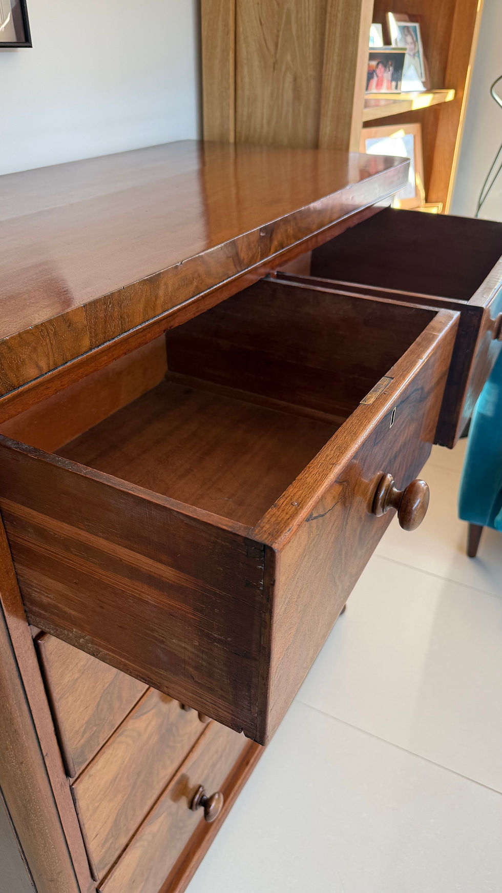 Thumbnail: Fully Restored Victorian Walnut Chest Of Drawers 