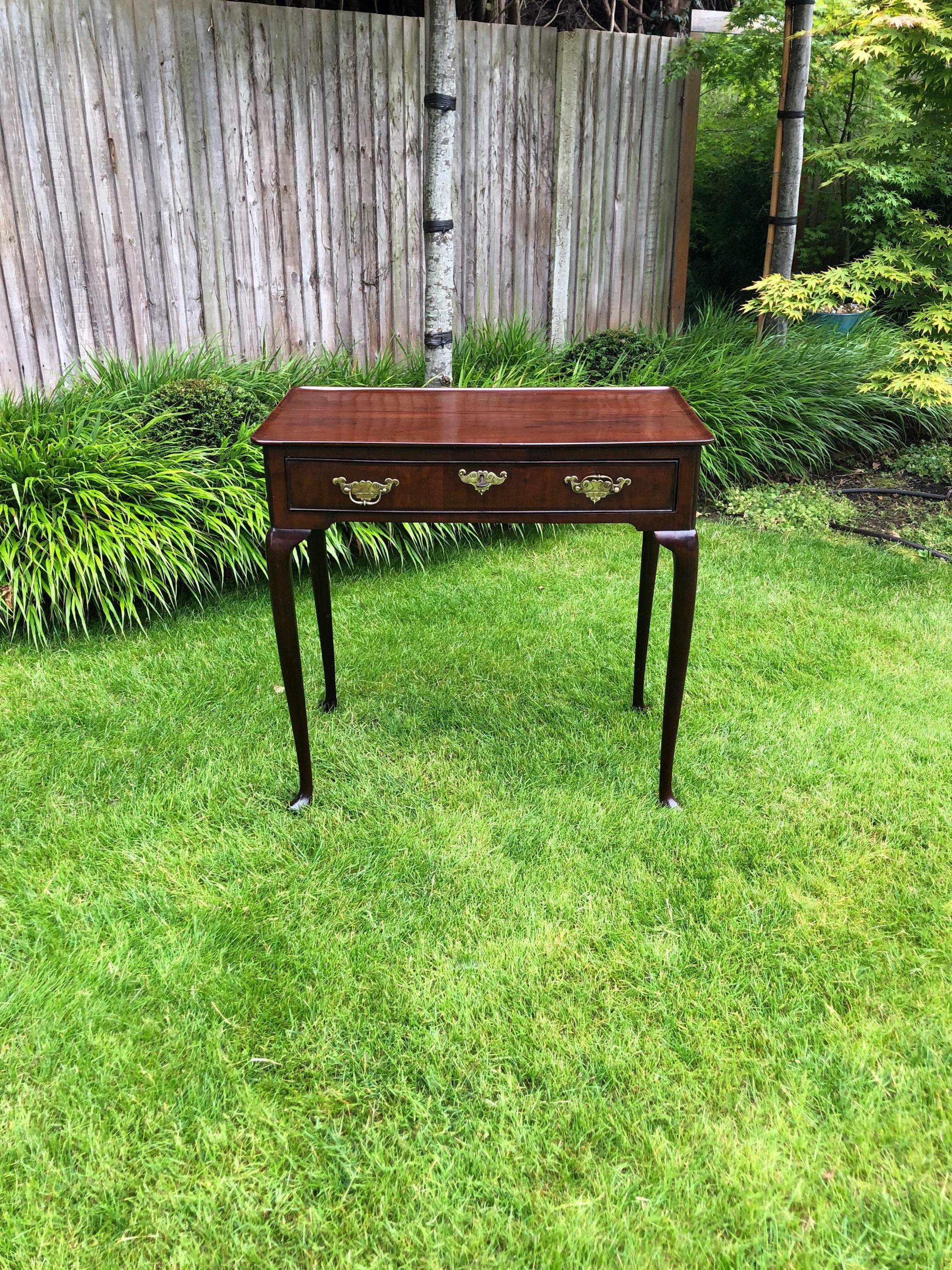 George II Mahogany Tray Top Silver Table