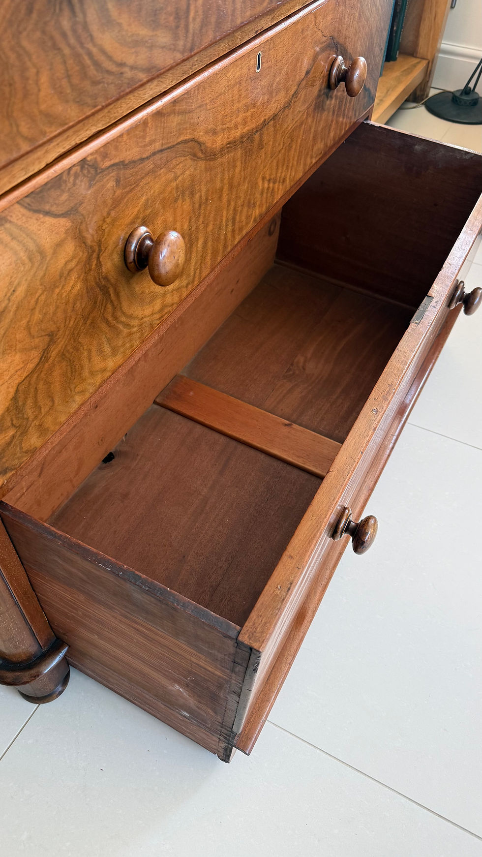 Thumbnail: Fully Restored Victorian Walnut Chest Of Drawers 