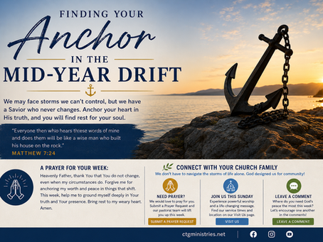 When life feels uncertain, Christ remains our unshakable foundation.