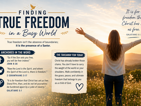 God's grace and walk confidently in the freedom He has given.