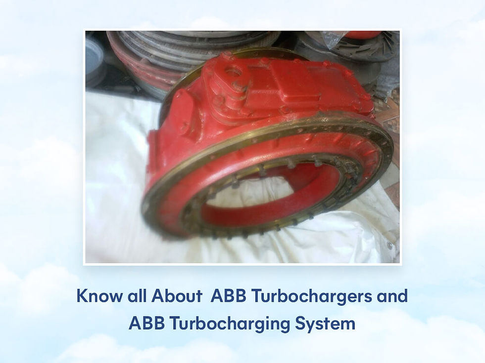 Know all About ABB Turbochargers and ABB Turbocharging System