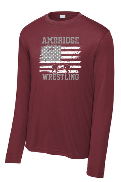 Ambridge Youth Wrestling LS Performance Tee