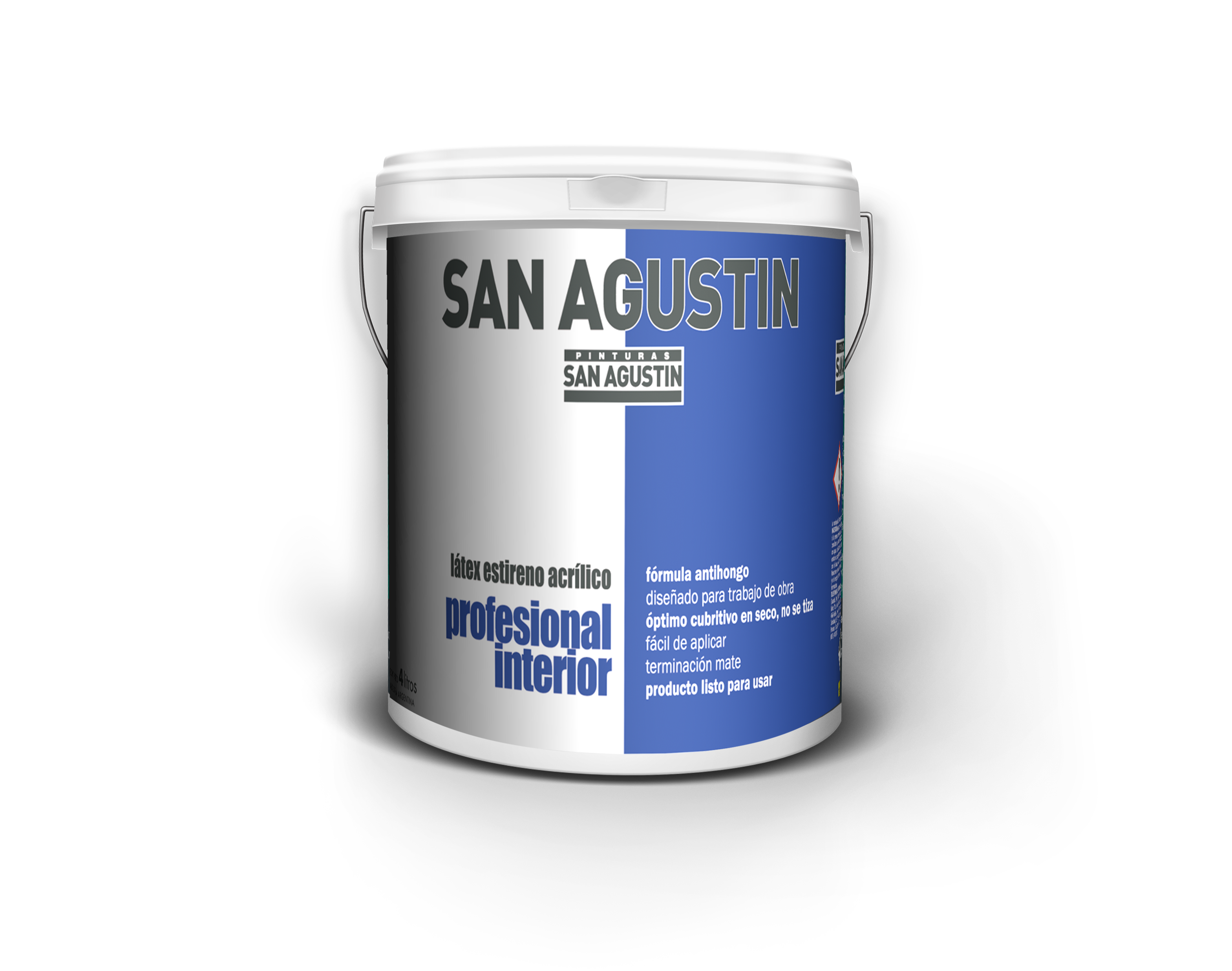 Látex Acrílico Profesional Interior San Agustín 4L