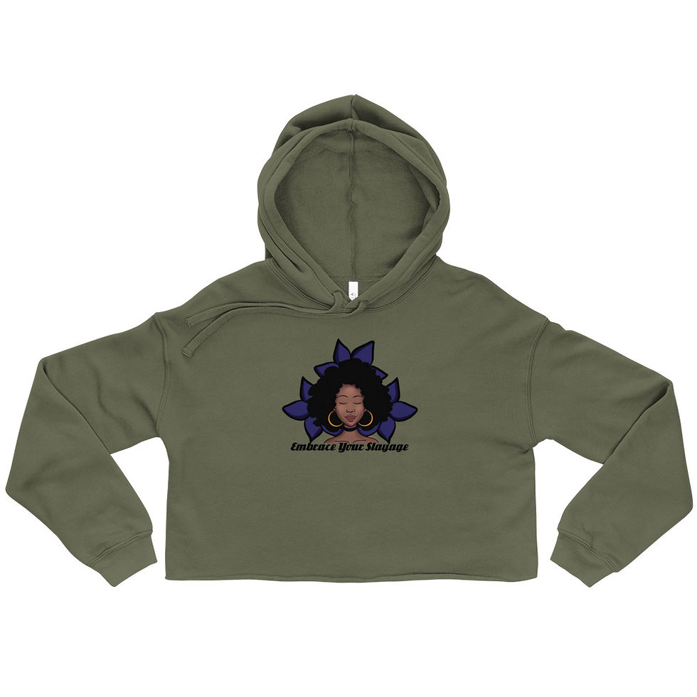 Thumbnail: Flower  Bomb Crop Hoodie Peach