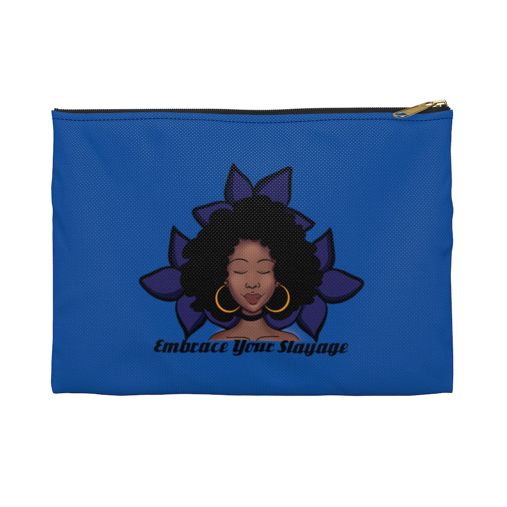 Blue Flower Bomb Accessory Pouch
