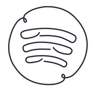 Minimalist light line art icon