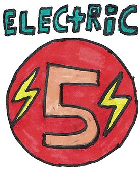 Image with the word ELECTRIC above a red circle with the number 5.