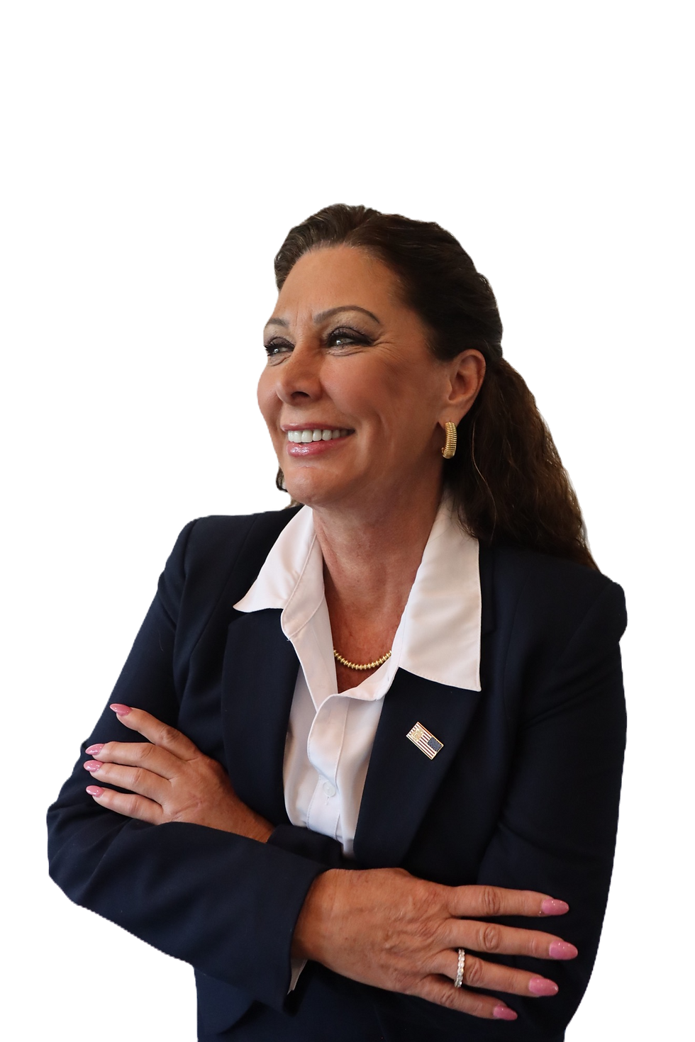 Mayor Joy Cooper headshot photo standing with arms crossed