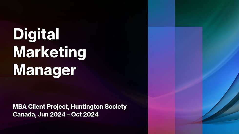 Intro - Digital Marketing Manager, HSC