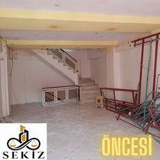 Öncesi Fotoğrafı
Nazilli'de bulunan restoran işletmesinin iç ve dış mekan tasarımı dahil anahtar teslim tadilat projemizin iç cephe mekan tasarım ve tadilat uygulaması öncesi
