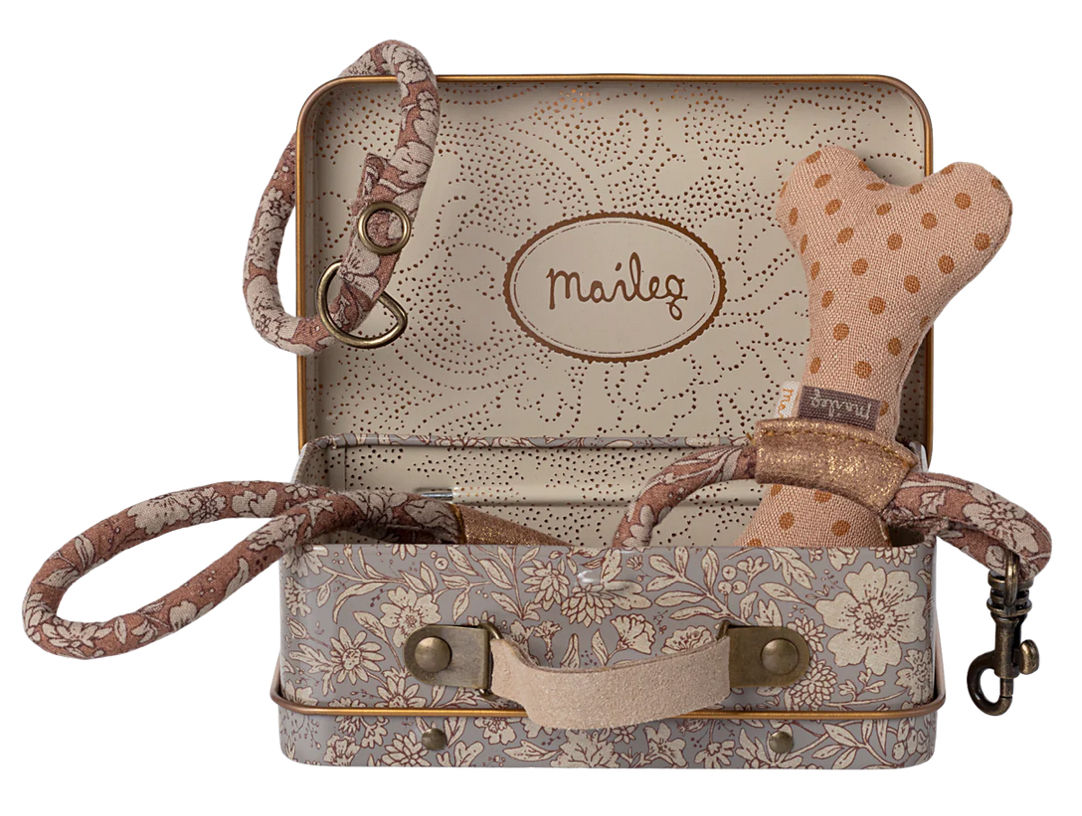 Maileg puppy accessoires rose 