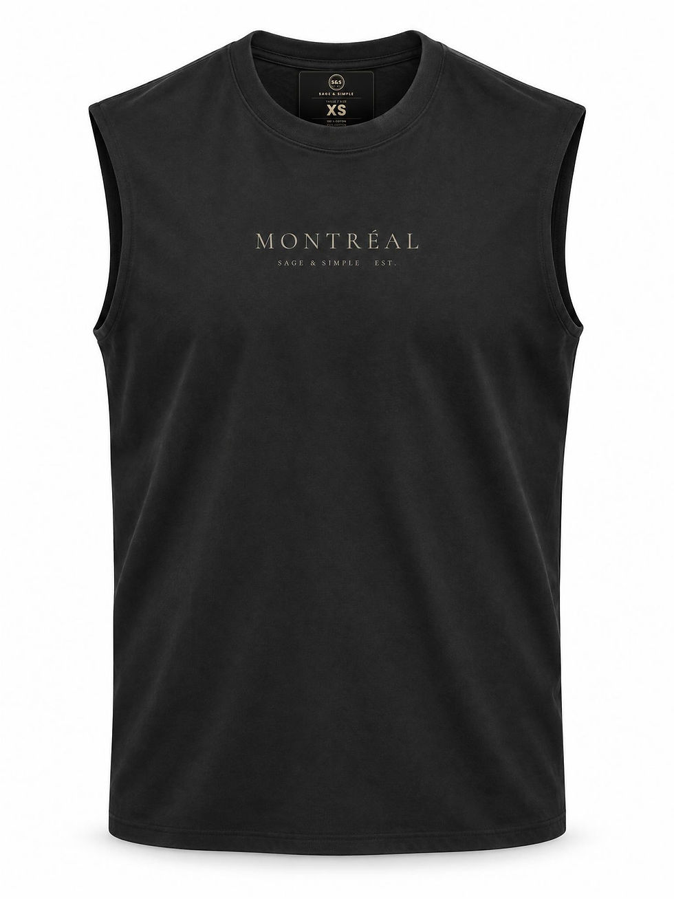 Camisole Heavy Faded noire Sage & Simple Montreal