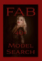 Fab 40+ model search blonde bombshell pinup magazine cover model