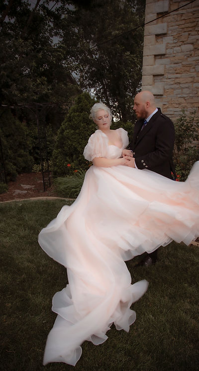 Moody romantic dramatic and captivating...HARLOW is for the unique bride in pink who loves a fairytale