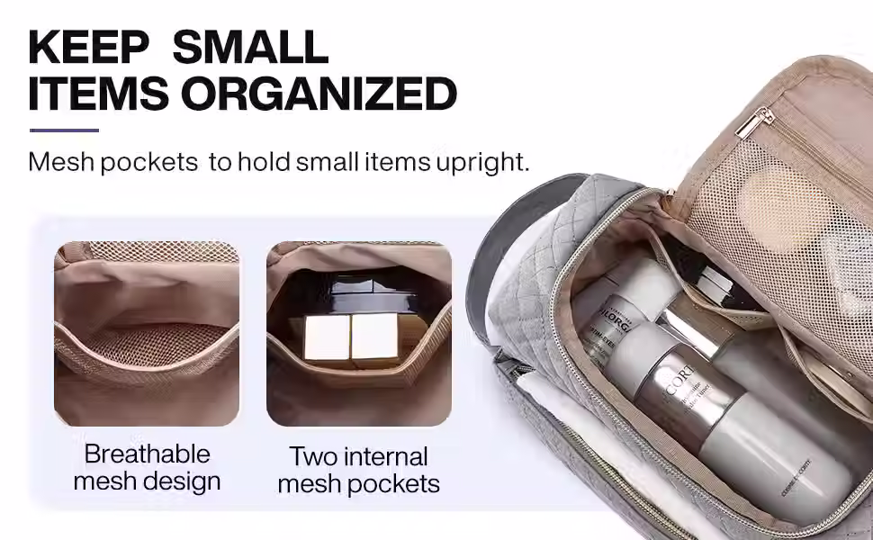 Miniatura: BAGSMART Bolsa Impermeável de Higiene Pessoal para Mulheres