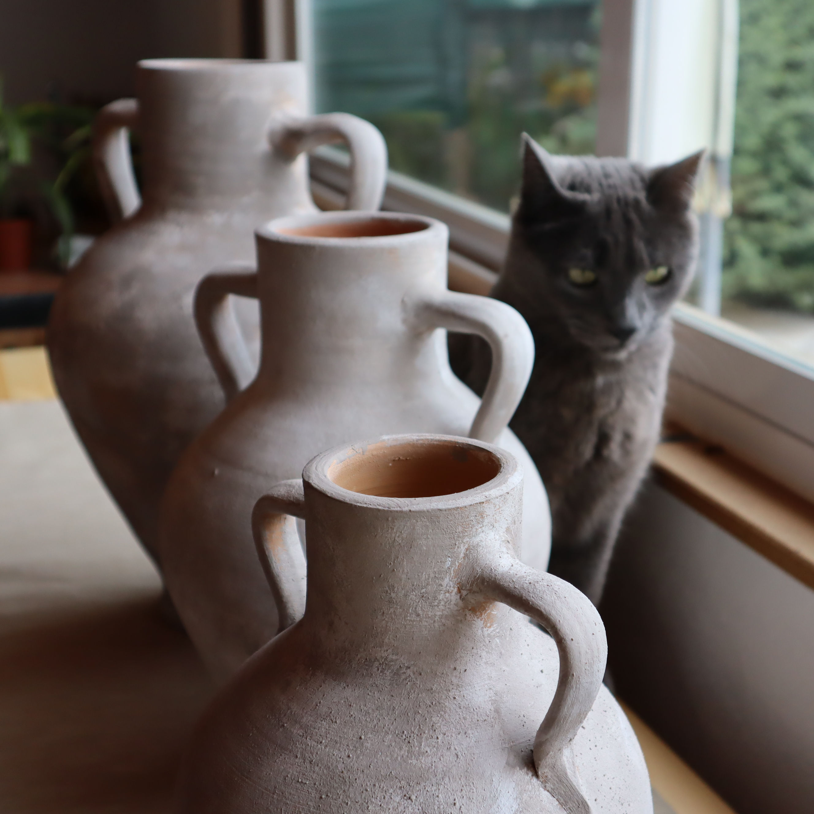 Cántaros de Barro al Natural