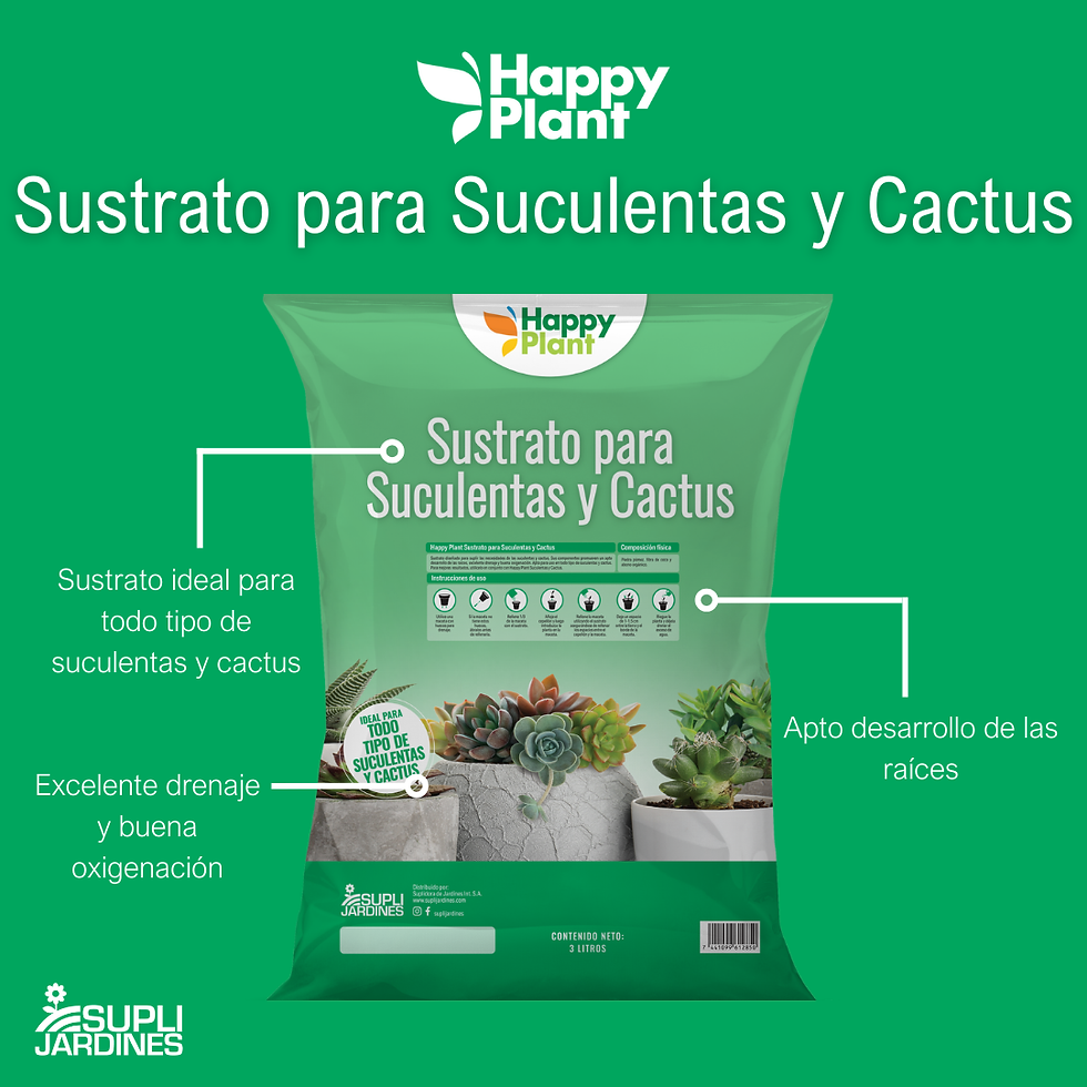 Miniatura: Happy Plant Sustrato para Suculentas y Cactus