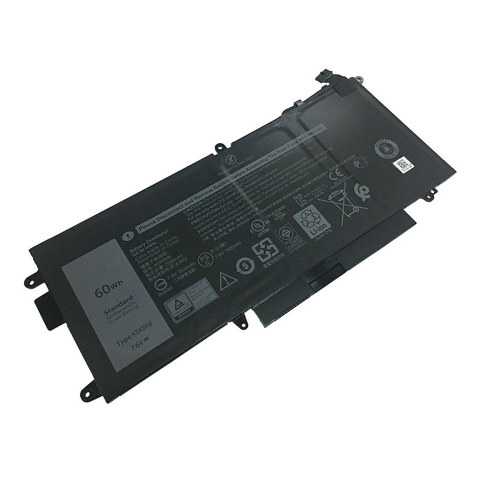 7500mAh/60WH K5XWW Replacement Battery for Dell Latitude 5289 7280 7389 7390