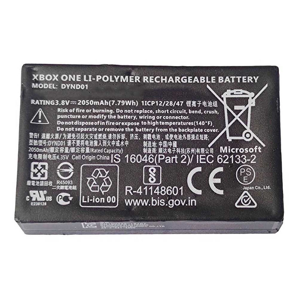 2050mAh DYND01 Replacement Battery for Microsoft XBOX Elite 2 Series 1797