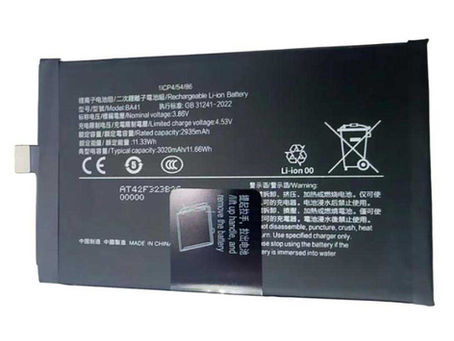 2935mAh Vivo BA41 Batteria per VIVO X Fold 3