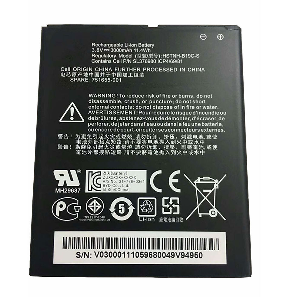 300mAh/11.4WH Hp HSTNH-B19C-S Batteria per HP Slate 6 6301RA Pomegranate Mobile