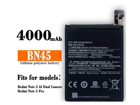 Xiaomi BN45 4000mAh Batteria per Xiaomi Redmi Note 5 Pro