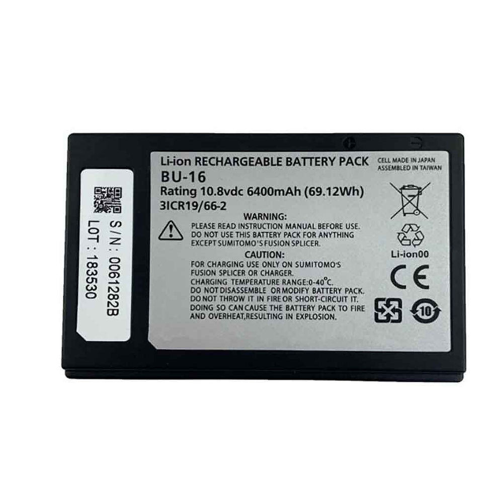 6600mAh BU-16 Replacement Battery for Sumitomo T-400S T600C T601C T400S+