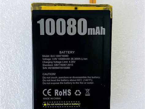 10080mAh 38.30WH BAT18M710080 Replacement Battery for Doogee S80/S80 Lite