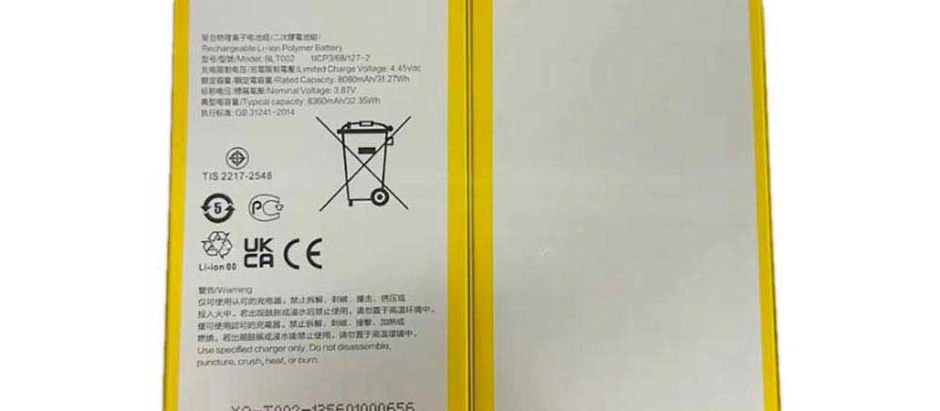 8080mAh OPPO BLT002 Batería para Tablet para OPPO Pad 11 OPD2101