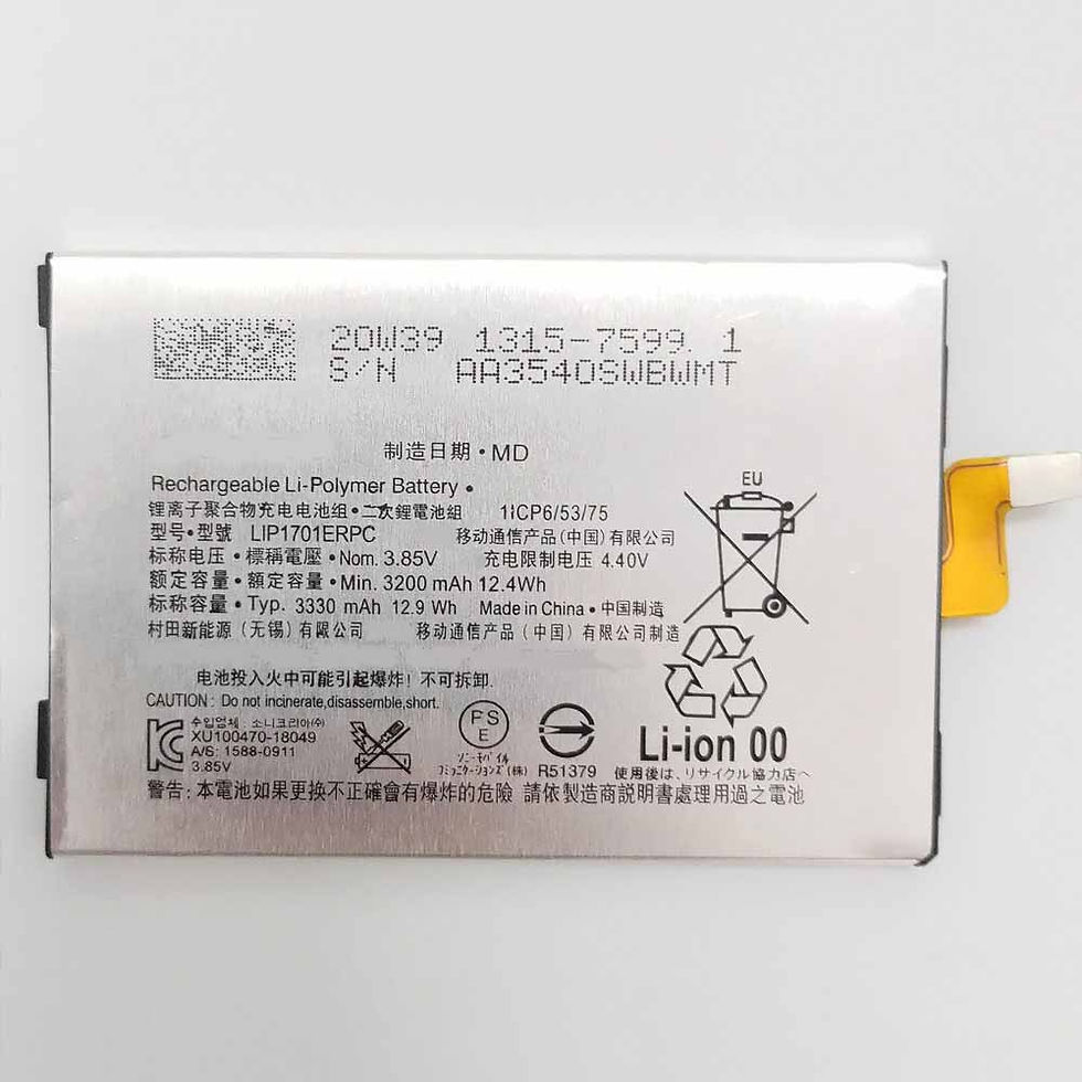 3200mAh/12.4WH LIP1701ERPC Replacement Battery for Sony Xperia 1 XZ4 J8110 J8170 J9110 J9150