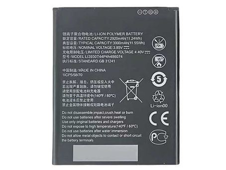 3000mAh Zte LI3930T44P4h486074 Batteria per ZTE LI3930T44P4h486074