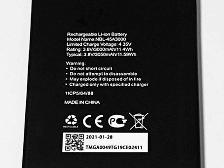 3000mAh/11.4WH Tp-link NBL-45A3000 Batteria per TP-Link Neffos A5