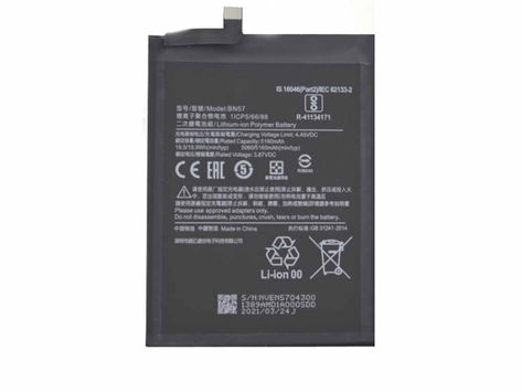 5060mAh/19.5WH BN57 Replacement Battery for Xiaomi Pocophone X3 Poco X3