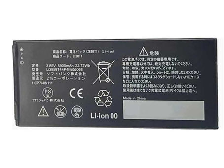 5900mAh Zte Li3959T44P4hB55068 Batteria per ZTE ZEBBT1
