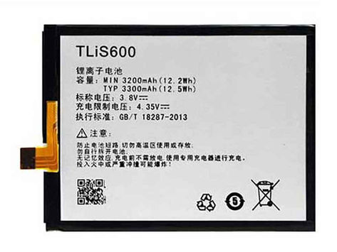 3200mAh/12.2WH TLis600 Replacement Battery for Alcatel One Touch Flash Plus OT-7054 OT-7054T