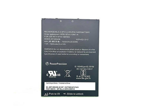 7500mAh Zebra BT-000456 Batteria per Zebra ET40 ET45 ET40HC ET45HC ET4X 10