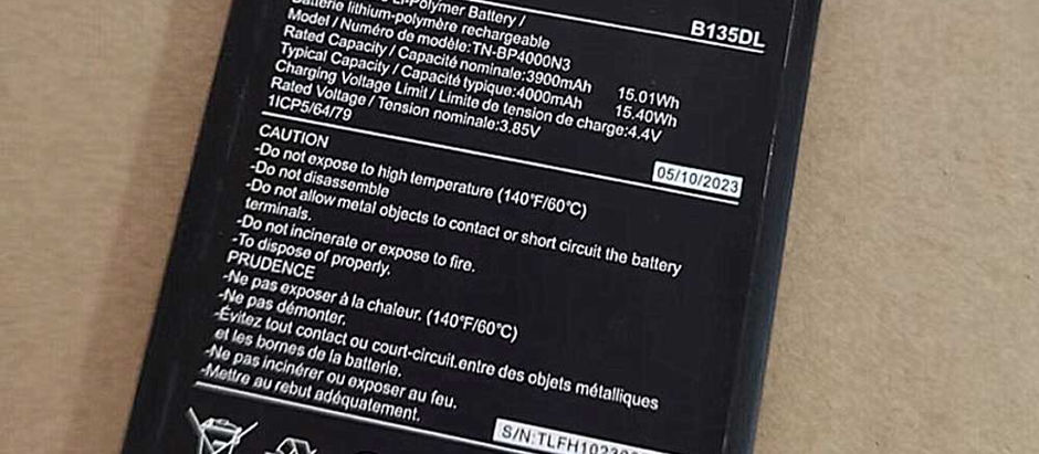 4000mAh BLU TN-BP4000N3 Batería para Celular para BLU View4 B135DL