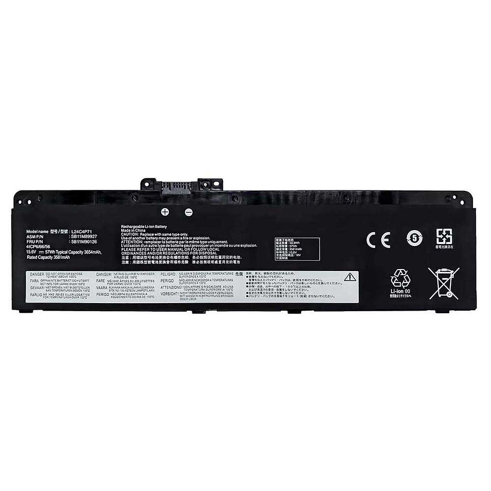 3654mAh Lenovo L24C4P71 Batteria per Lenovo ThinkPad T14 Gen 6