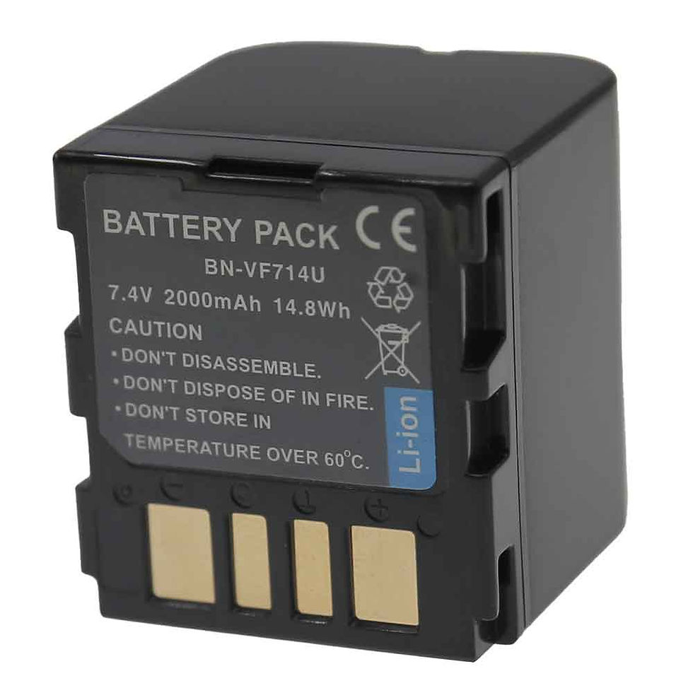 2000mAh BN-VF714U Replacement Battery for JVC Everio GZ-MG20 GZ-MG20AA GZ-MG20E
