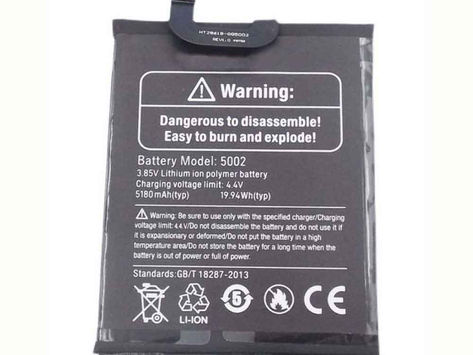 5180mAh/19.94WH 5002 Replacement Battery for Ulefone Armor 12