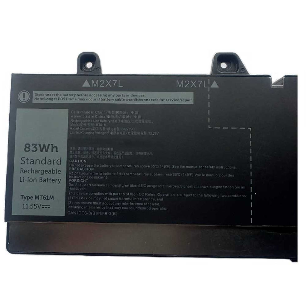 6827mAh MT61M Replacement Battery for Dell Precision 7670 7770