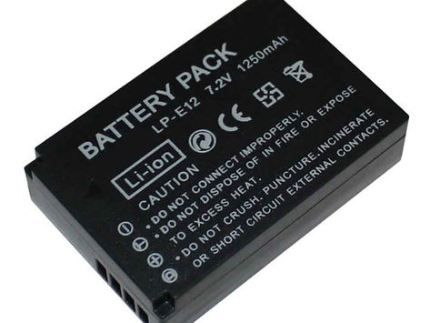 1250mAh LP-E12 Replacement Battery for Canon EOS-M M2 100D EOSM
