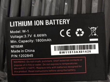 1800mAh/6.66WH Netgear W-1 Batteria per Netgear Sierra Aircard 753S 754S 778S