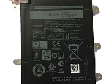 19.5Wh Dell HH8J0 Batteria per DELL Venue 8 Pro 5855 T03D 5845 Laptop Series