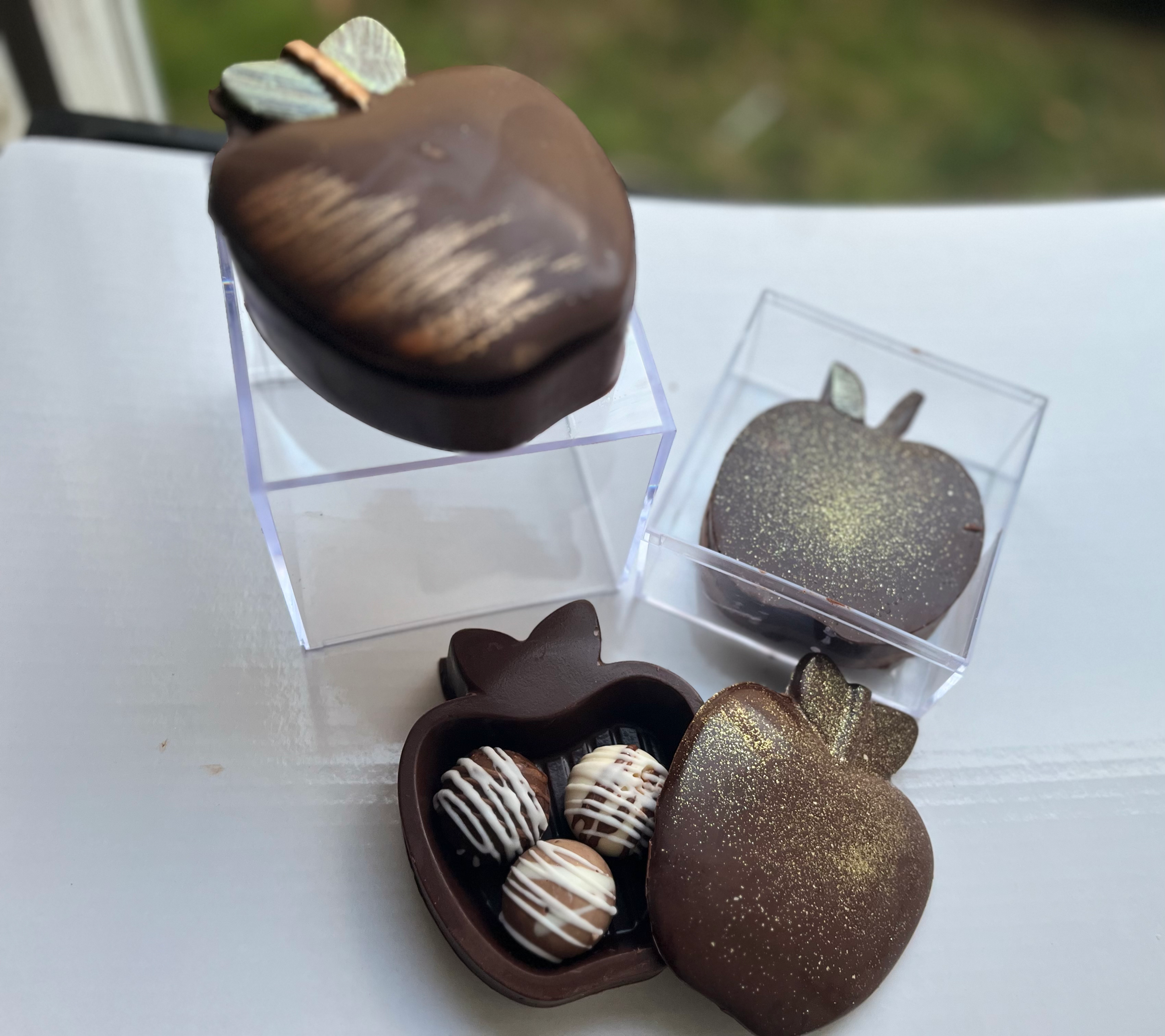 Chocolate apple truffle box