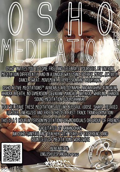 OSHO Active Meditations Flyer