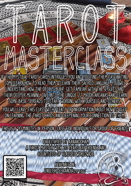 Tarot Masterclass Flyer