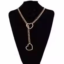 Heart Chain Goth Choker