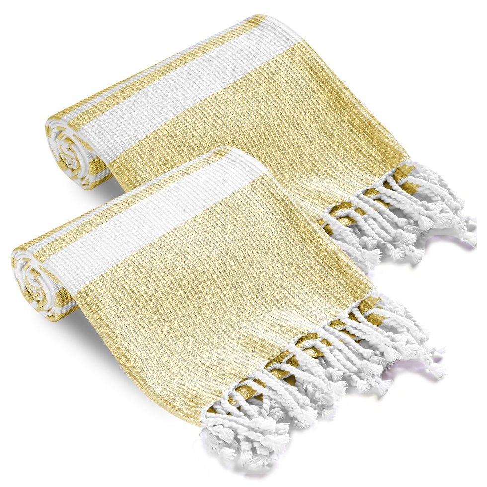 Thumbnail: Peshtemal Beach Towels Cotton Oversized 40x70 - Set of 2